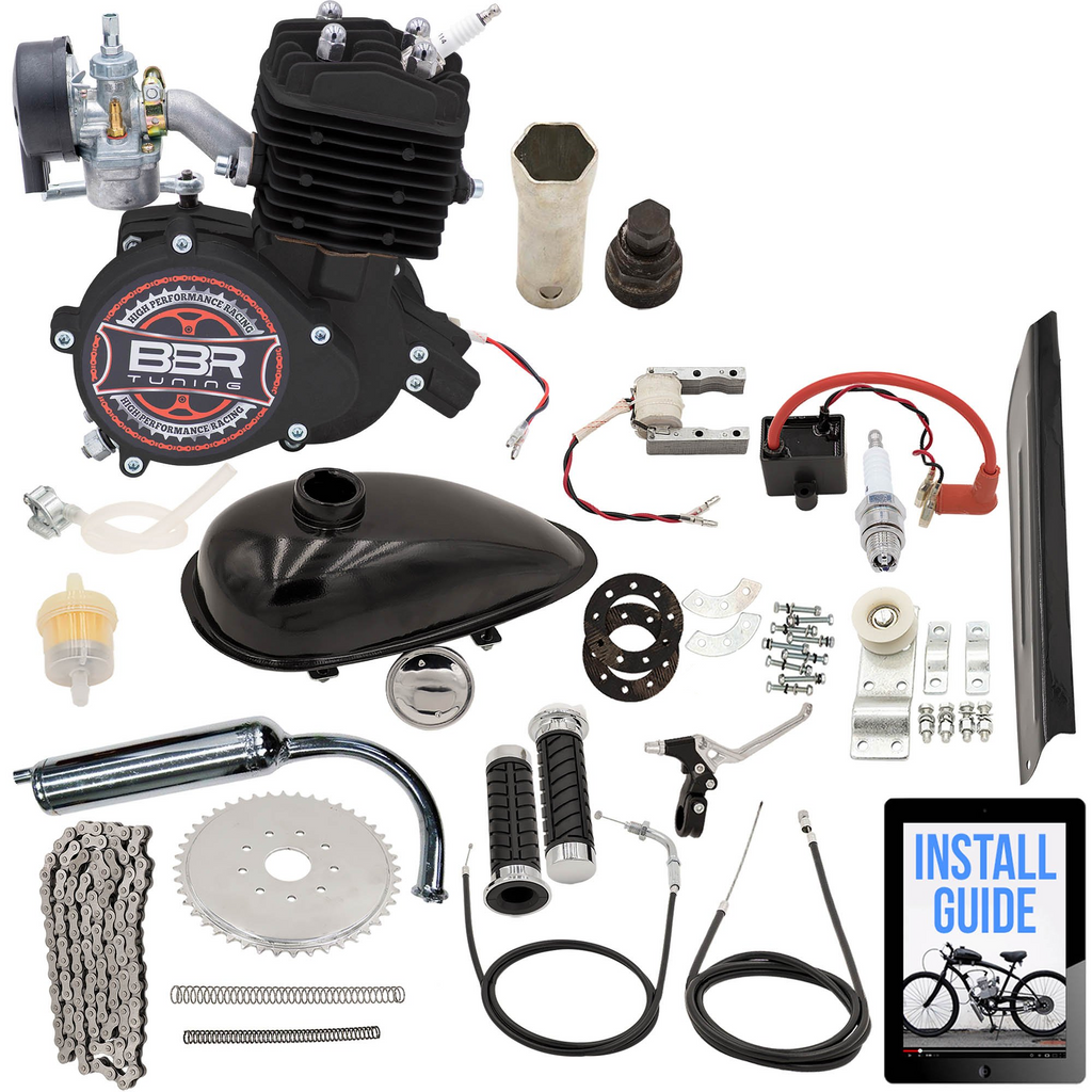Flying Horse Engines Silver Angle Fire 2 Stroke Bicycle Engine Kit
