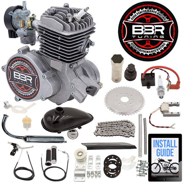66/80cc BBR Tuning Angle Fire Bicycle Engine Kit - 2 Stroke