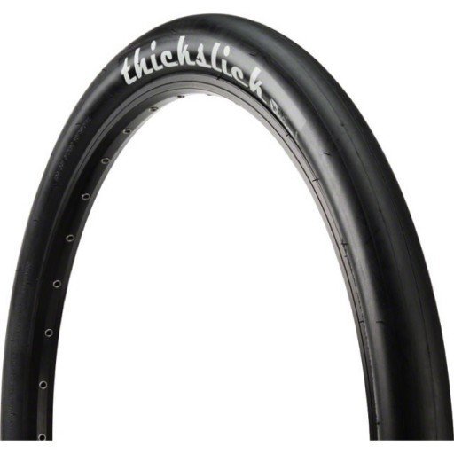 thick slick bicycle tire - side