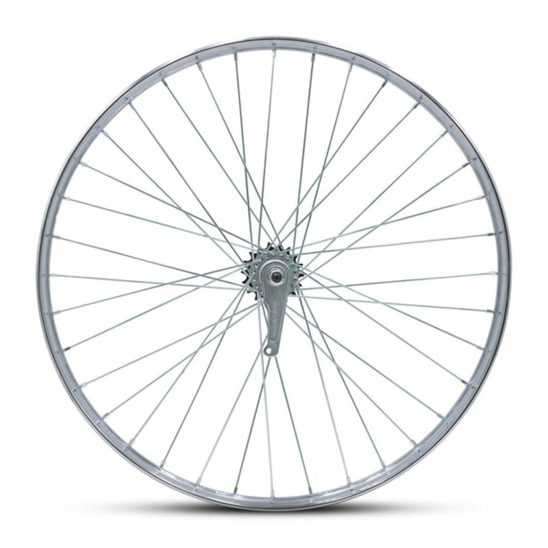 HD Wheels Silver Rear Coaster Non-Disc Brake Ready Side