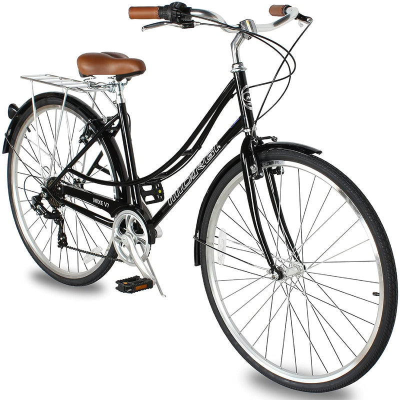 Bicycle Beach Cruiser Micargi Mixe V7 Female Black Front