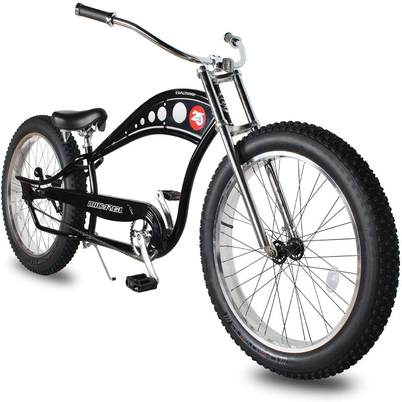 Beach Cruiser Micargi Vancouver Moon Black Front