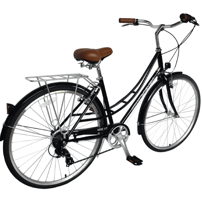 Bicycle Beach Cruiser Micargi Mixe V7 Female Black Rear