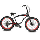 Bicycle Beach Cruiser Micargi Slugo SS Black Red