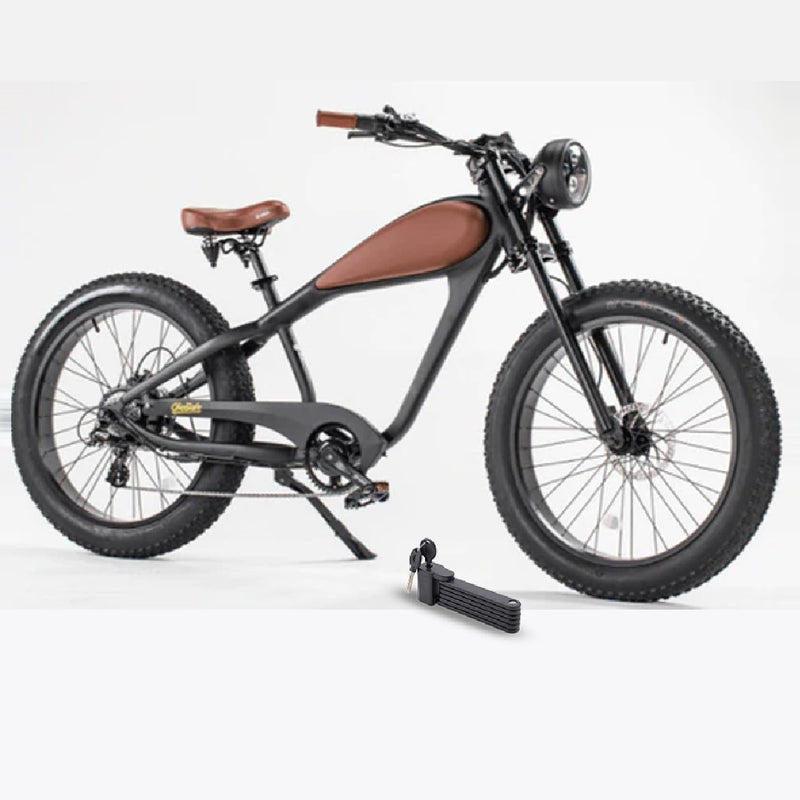 Revi 750W Cheetah Cafe Racer Fat Tire Electric Bike