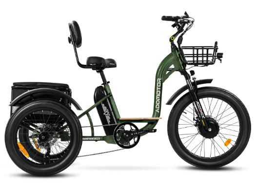 Electric Bike Addmotor Grandtan ArmyGreen Right