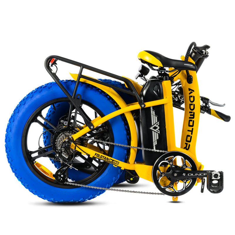 Electric Bike Addmotor M-140 Yellow Folded