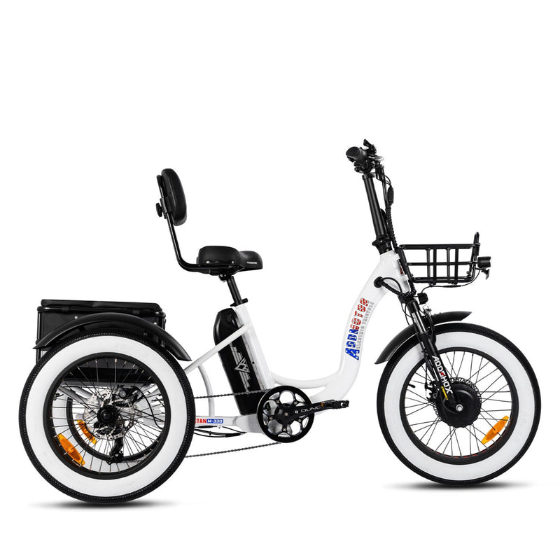 Electric Bike Addmotor Triketan White Right