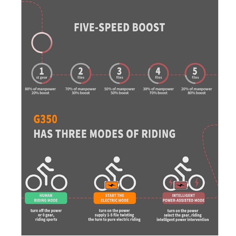 Electric Bike Aostirmotor G350 Speeds