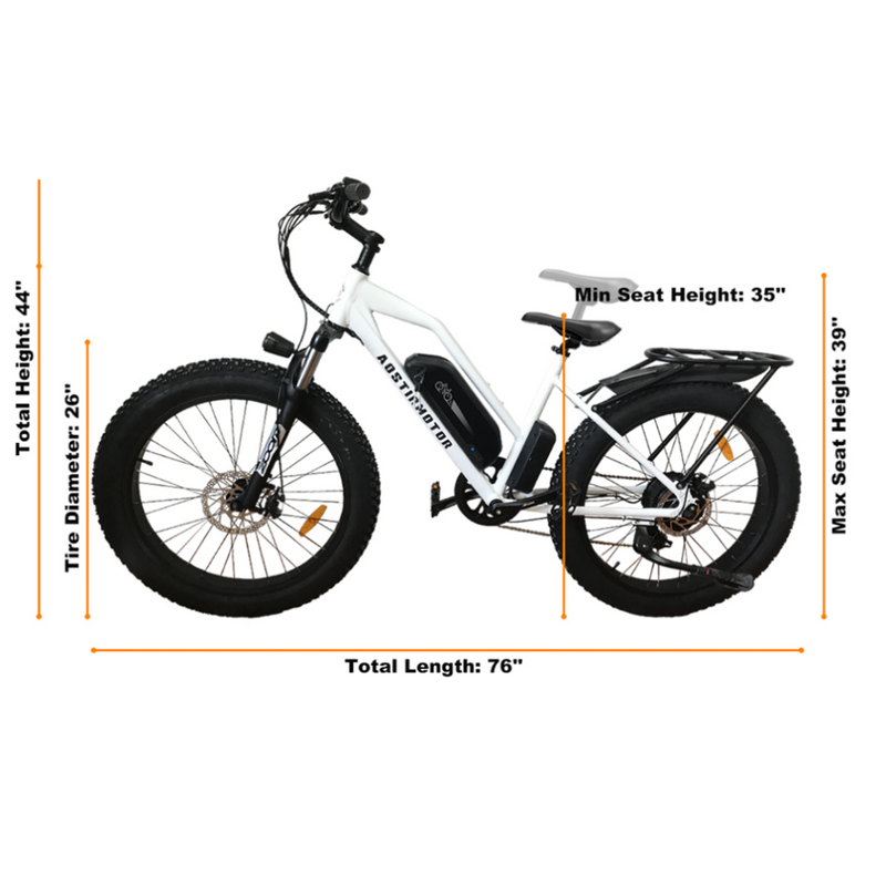 Electric Bike Aostirmotor S07-G Dimensions