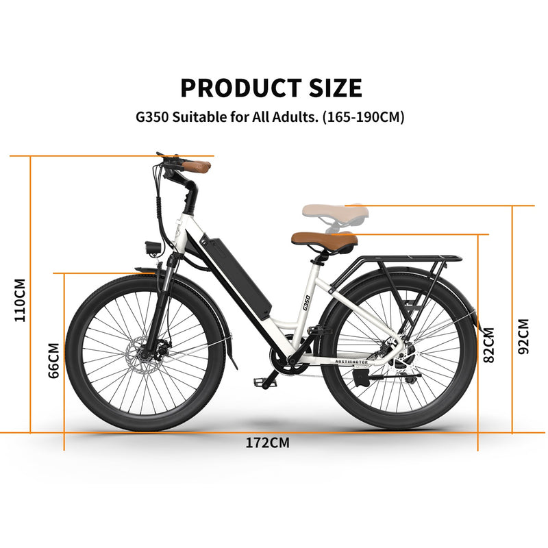 Electric Bike Aostirmotor S07-P Dimensions