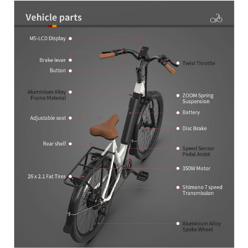 Electric Bike Aostirmotor S07-P Parts