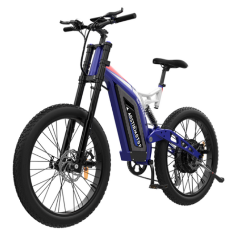 Electric Bike Aostirmotor S17 Blue Left