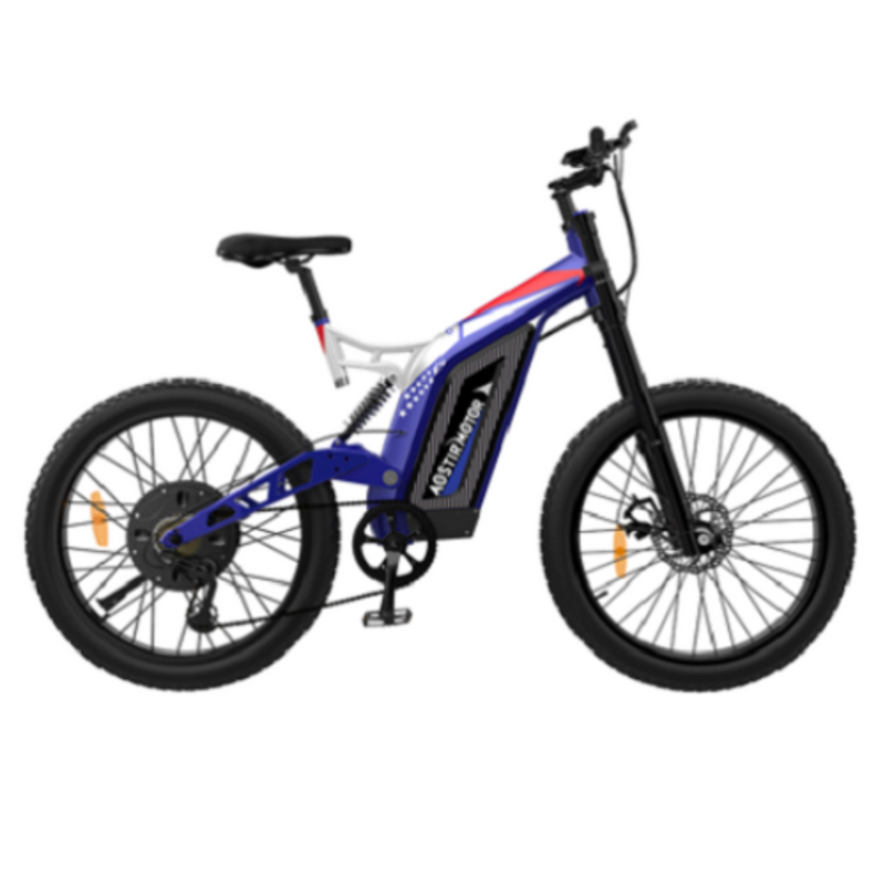 Electric Bike Aostirmotor S17 Blue Side