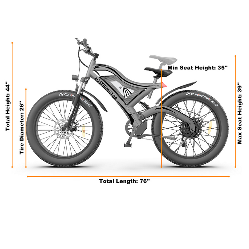 Aostirmotor 750W 26" S18 All Terrain Mountain Electric Bike