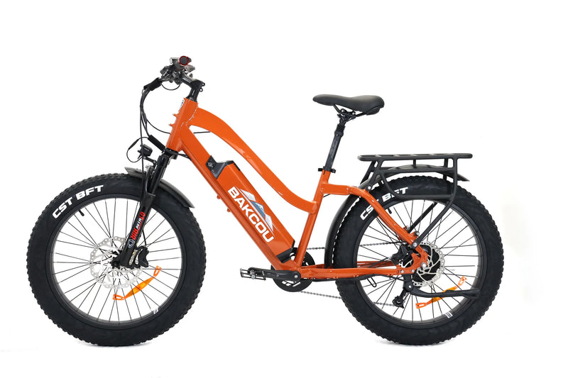 Bakcou Flatlander 750W Step-Through Bafang Ultra Fat Tire Hunting Electric Bike