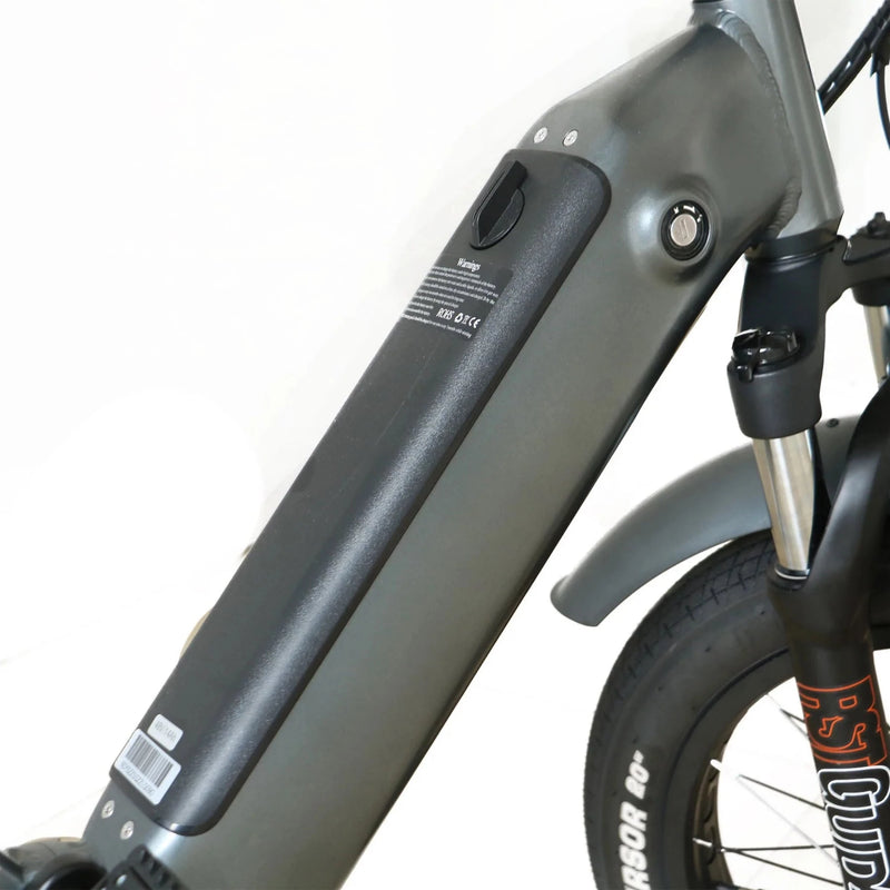 Electric Bike Coastal Cruiser 750 Folding Step-Thru Battery