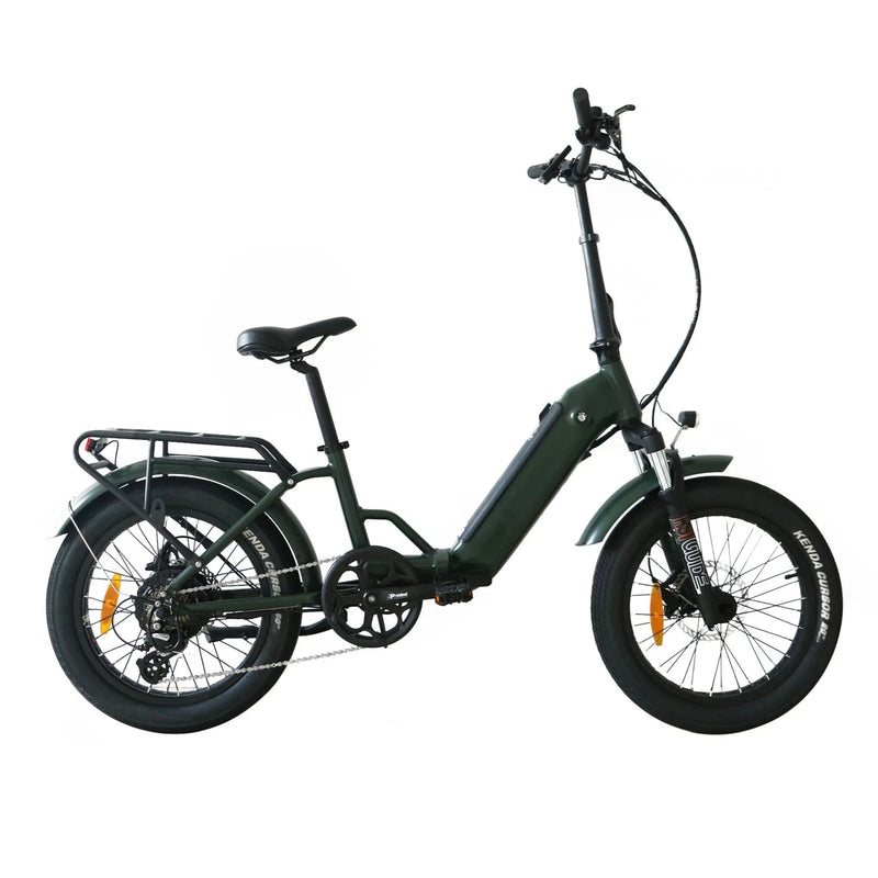 Electric Bike Coastal Cruiser 750 Folding Step-Thru Green Right