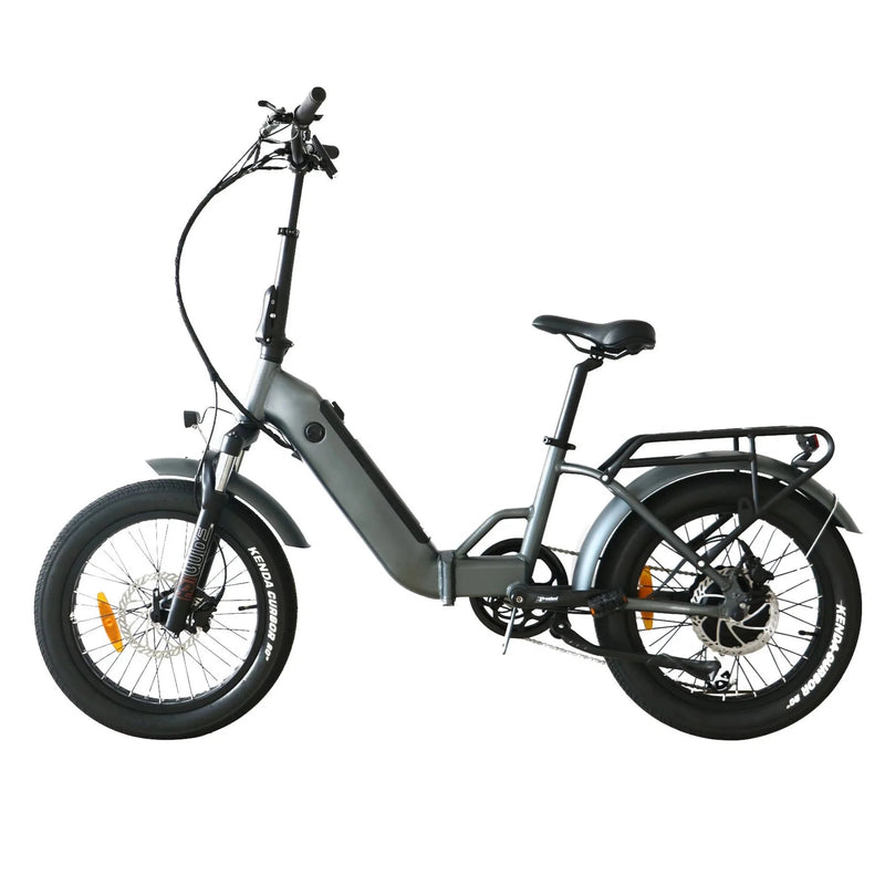 Electric Bike Coastal Cruiser 750 Folding Step-Thru GunGrey Left