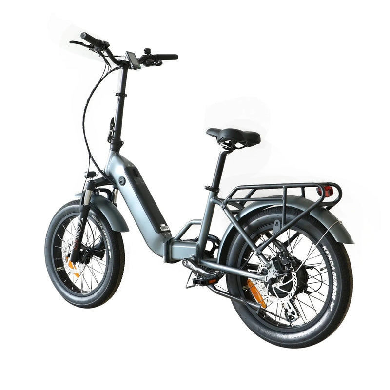 Electric Bike Coastal Cruiser 750 Folding Step-Thru GunGrey Left