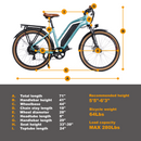 Electric Bike DWMeigi Hestia Dimensions