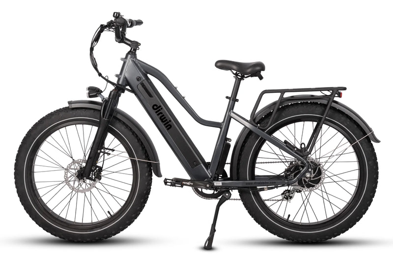 Electric Bike Dirwin Pioneer Step-Thru Grey Left