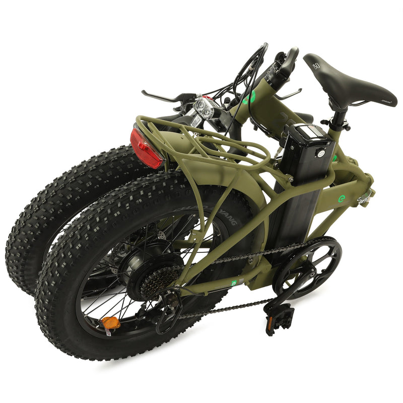 Electric Bike Ecotric Fat20 Green Folded3