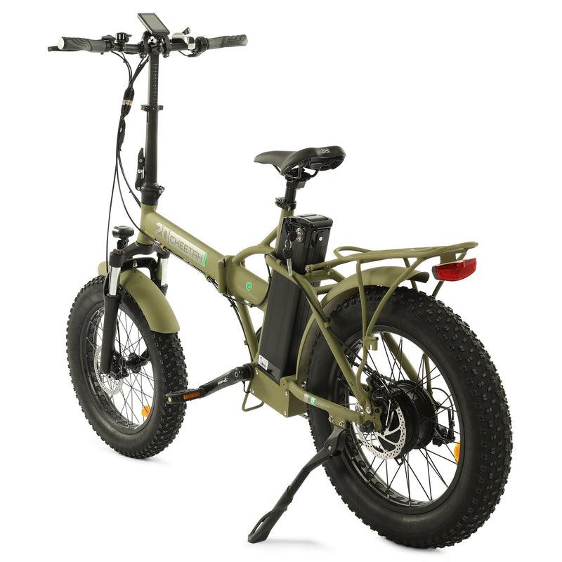 Electric Bike Ecotric Fat20 Green Left Rear