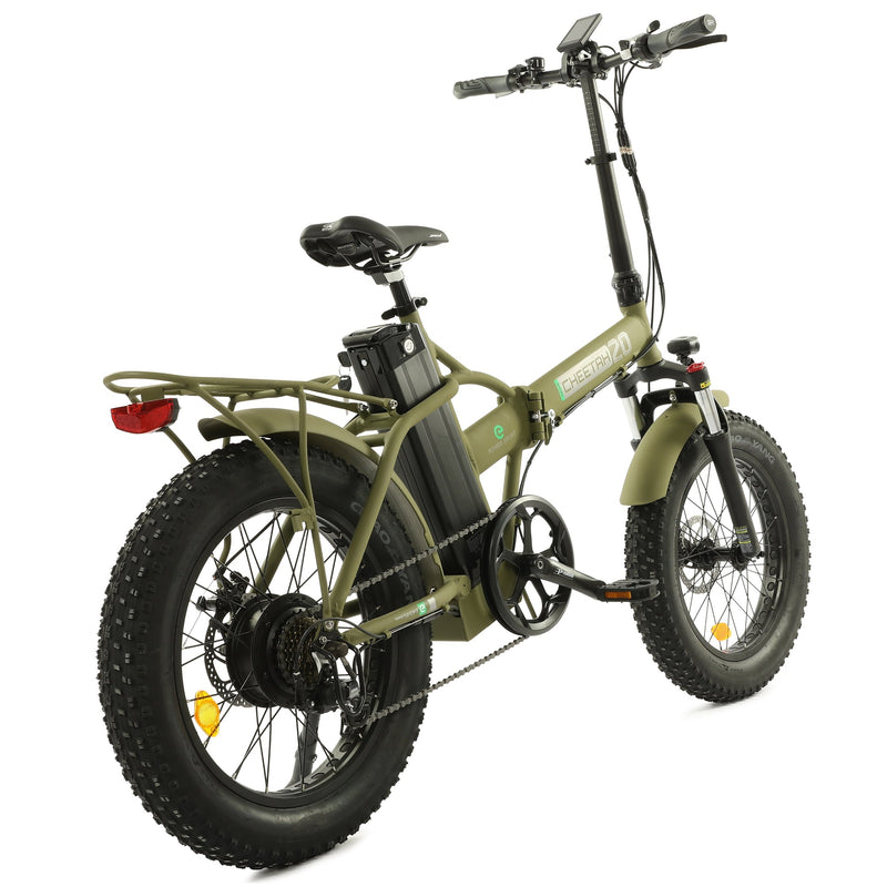 Electric Bike Ecotric Fat20 Green Right Rear