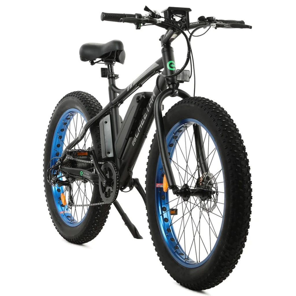 ecotric powerful fat tire electric bicycle Best Beach Snow E Bike you can depend on the sand Ecotric 500W 26" Cheetah Fat