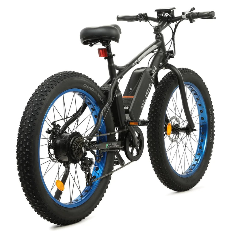 Electric Bike Ecotric Fat26 Blue Right Rear