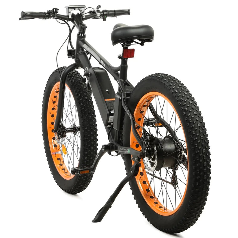 Electric Bike Ecotric Fat26 Orange Left Rear