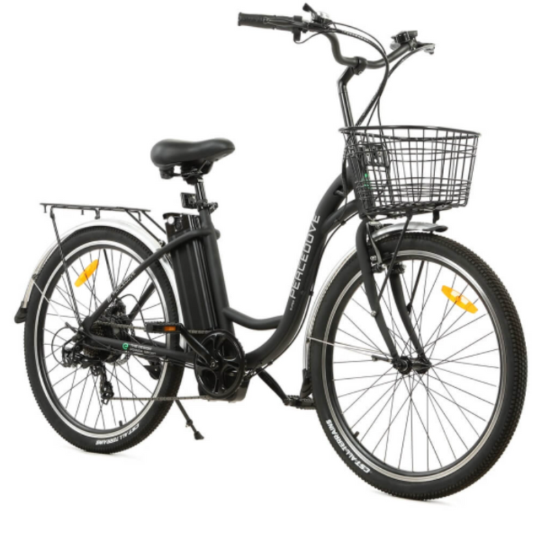 Electric Bike Ecotric Peacedove Black Rigth Front