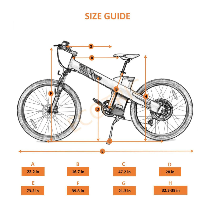 Electric Bike Ecotric Seagull Size