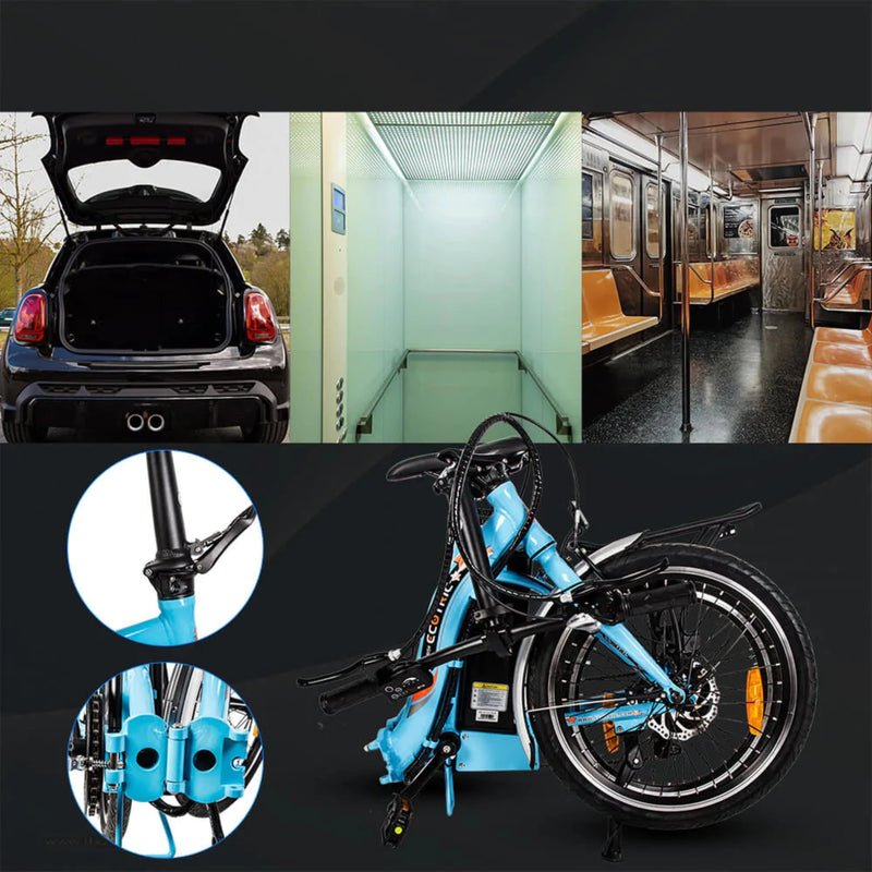 ecotric starfish electric bicycle Ecotric 350W Starfish Folding Electric Bike