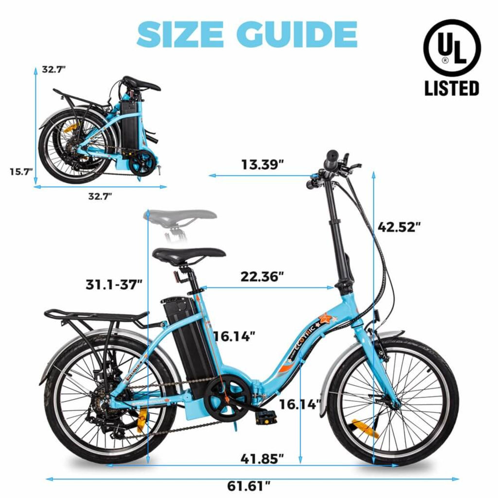 ecotric starfish electric bicycle 20inch portable and folding bike -senior, C-NSTA20LED-BL The STARFISH20 also features both pedals assist and throttle mode Crazy Quick Ecotric Starfish! |