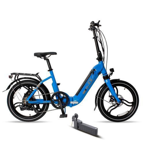 EJOE XV 350W EPIK Swan Folding Electric Bike Sky Blue Mag Alloy Wheel