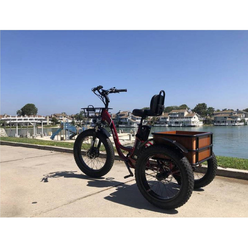 Electric Bike Emojo Caddy Pro Apple Red Rear