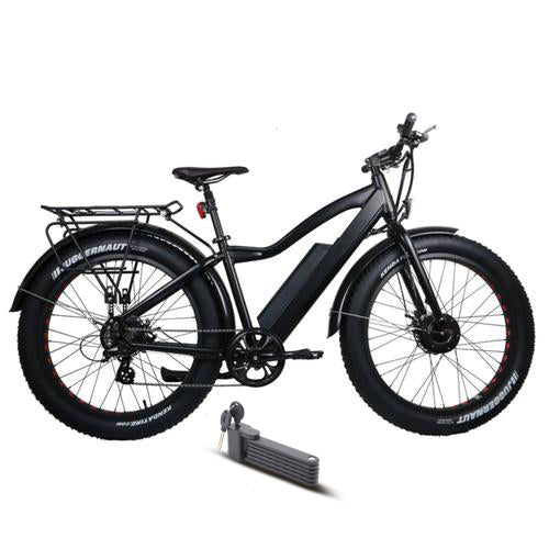 Electric Bike Eunorau Fat AWD Black Main