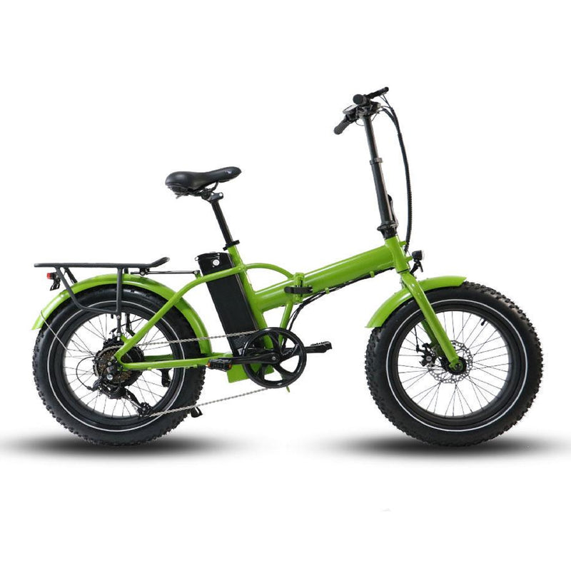 Electric Bike Eunorau Fat Fold Step Over Green Main