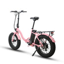 Electric Bike Eunorau Folding Step Thru Pink Rear