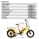 Electric Bike Eunorau G30 Dimensions