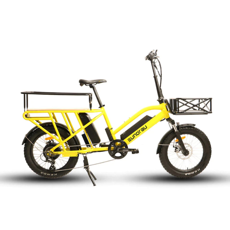 Electric Bike Eunorau G30 Yellow Right With Basket