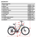 Electric Bike Eunorau Meta 275 Dimensions