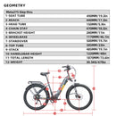 Electric Bike Eunorau Meta 275 ST Dimensions