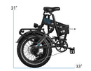 Electric Bike G-Force T5 Black Folded