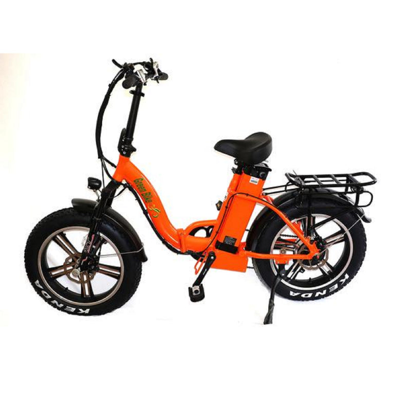 Electric Bike Green Bike GB 750 Low Step Fat Tire Orange Main