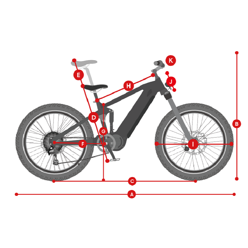 Electric Bike Himiway Cobra Dimensions
