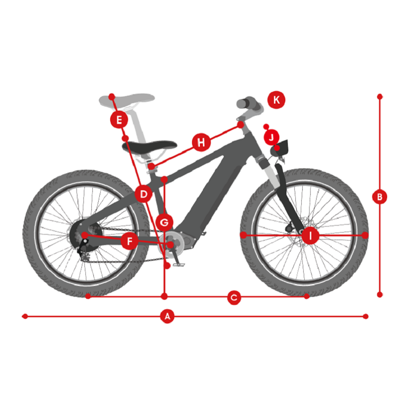 Electric Bike Himiway Zebra Dimensions