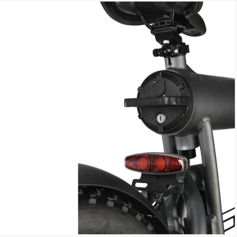 Electric Bike MotoTec Roadster Black Battery